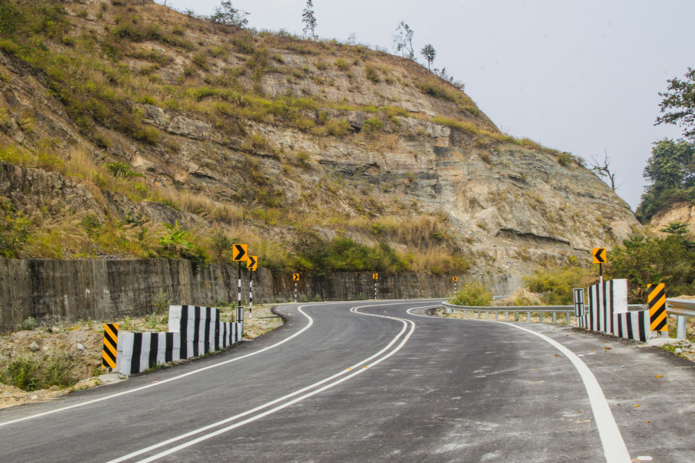 Road slope inspection